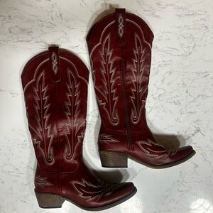 Red Western Cowboy Boots